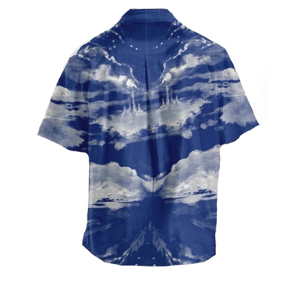 Retrovert DREAMSCAPE BUTTON UP - BLUE he - Picture 3 of 3